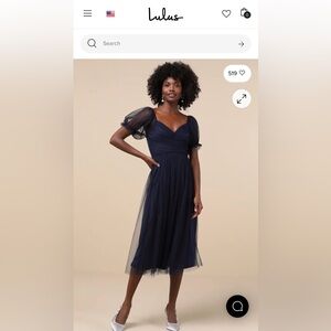 Navy blue lulus dress